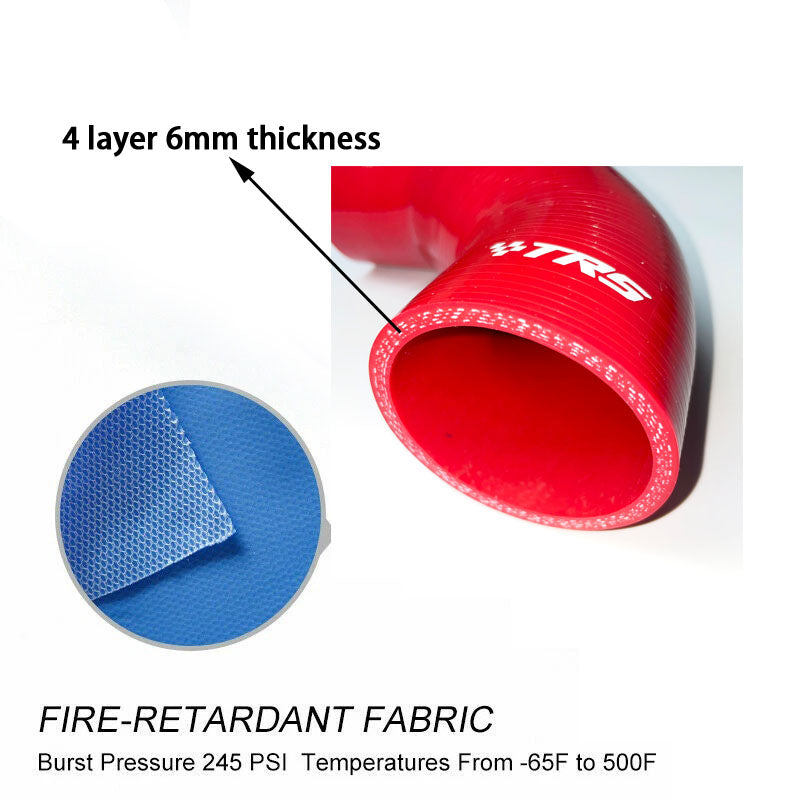 TRS Silicone Noise Generator Delete Hose for Mini Cooper S R55 R56 R57 1.6T 2007-2014 (Red)
