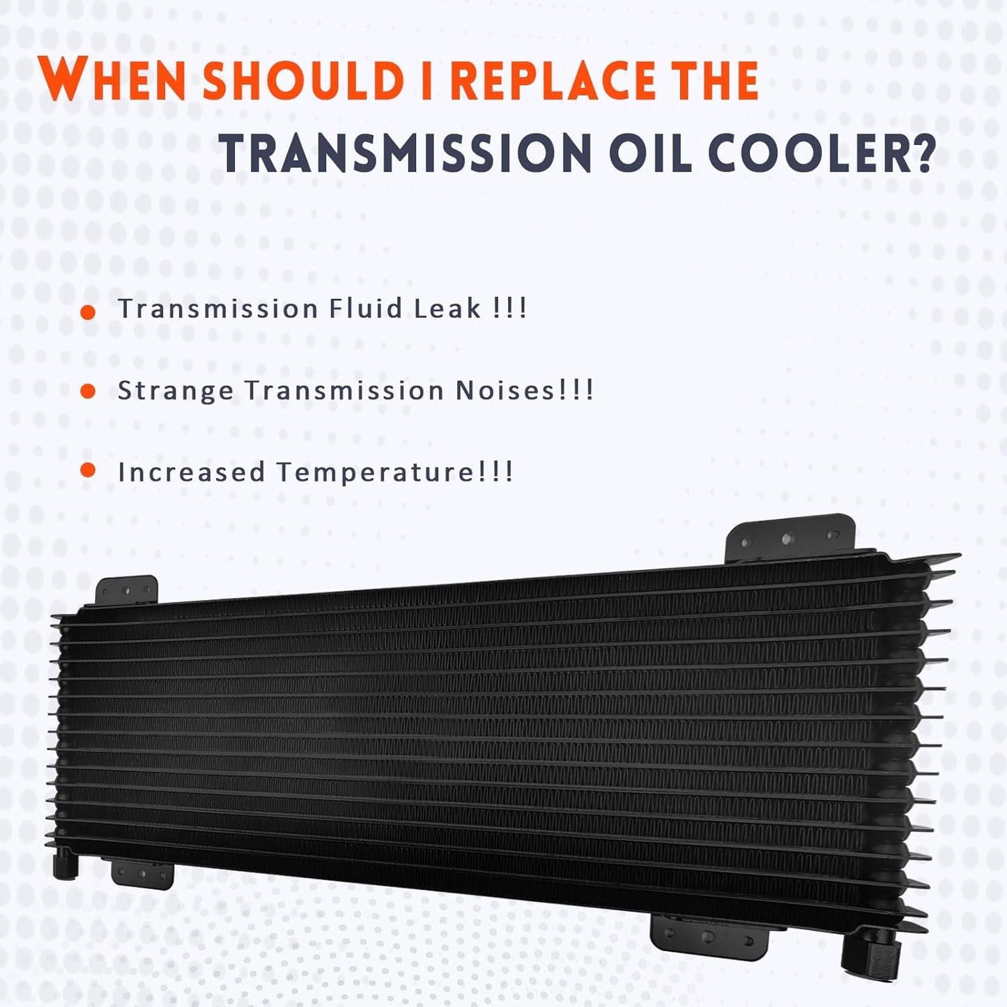 TRS Racing Transmission Oil Cooler LPD47391 Low Pressure for Max Heavy Duty 40K
