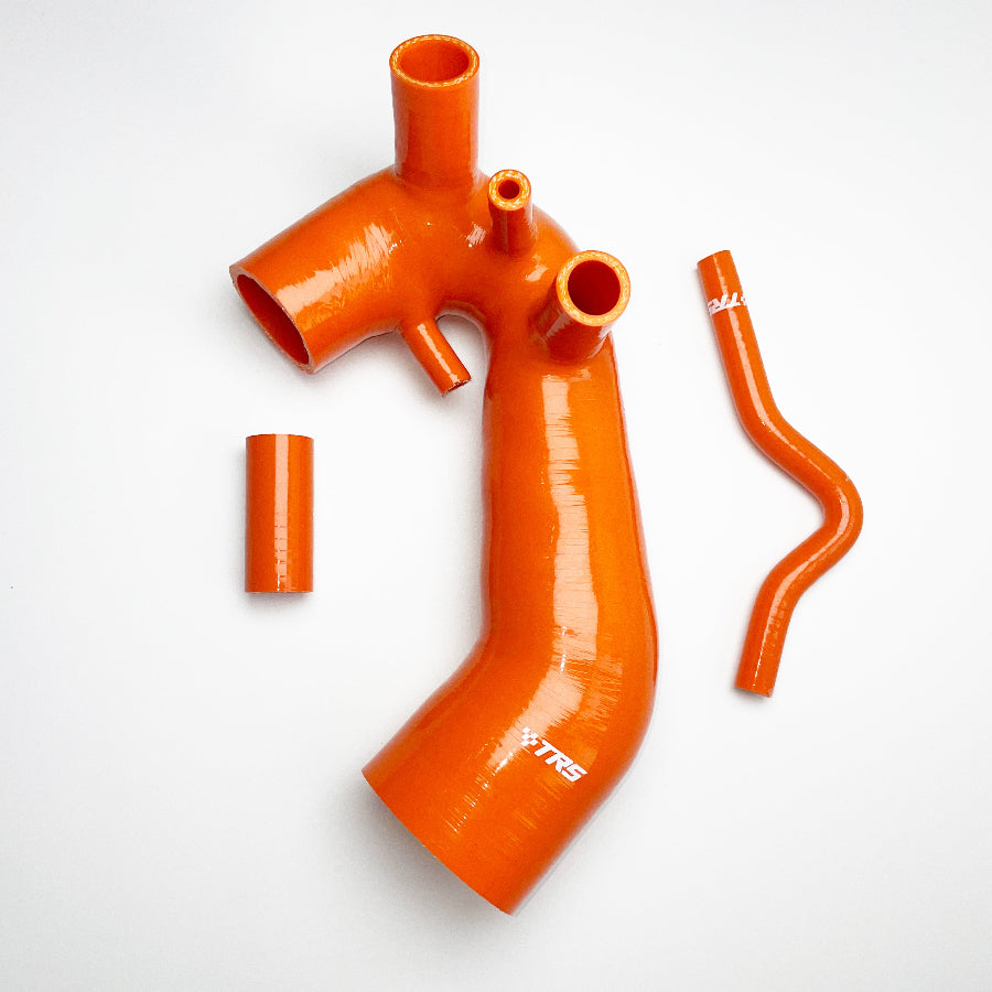 TRS Silicone Induction Air Intake Hose Pipe For Audi A4 VW Passat B5 B5.5 1.8T 1994-2005 (Orange)