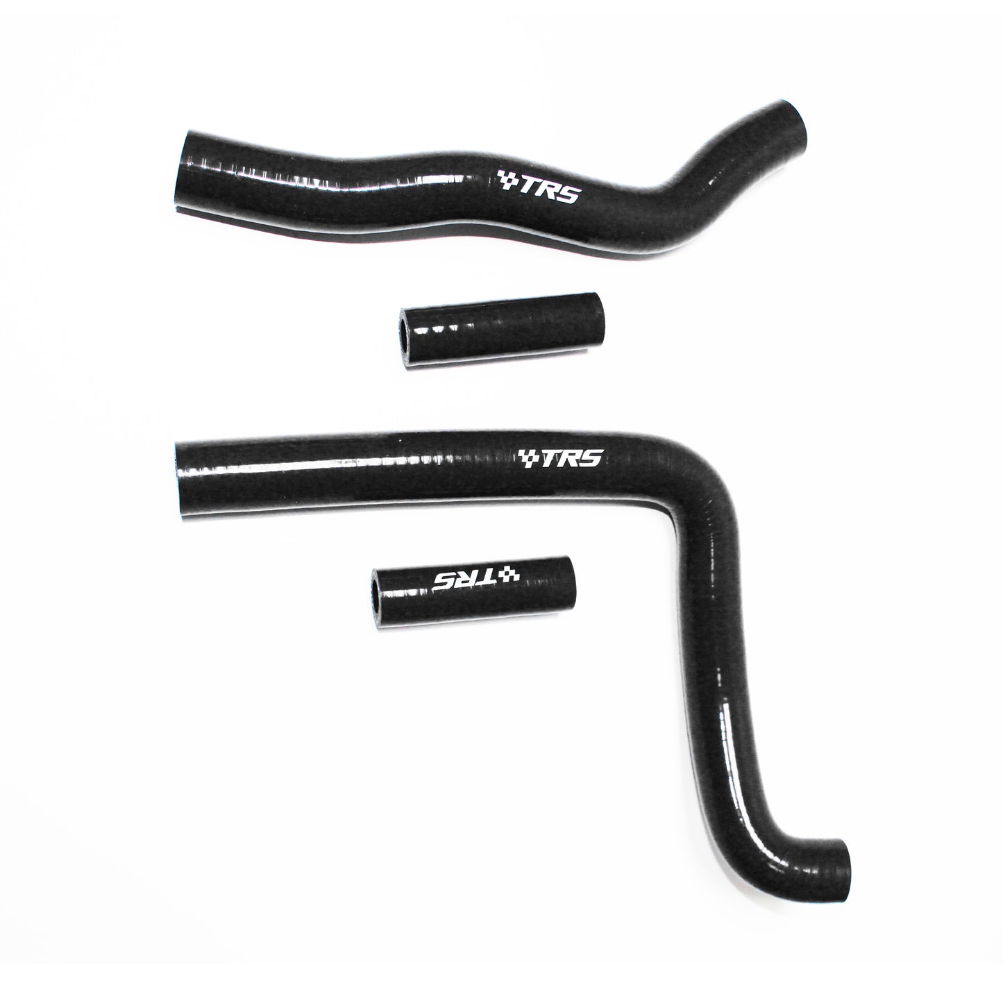 TRS Motorcycle Silicone Radiator Hose for Kawasaki KX250 2 Stroke 04-07 (Black)