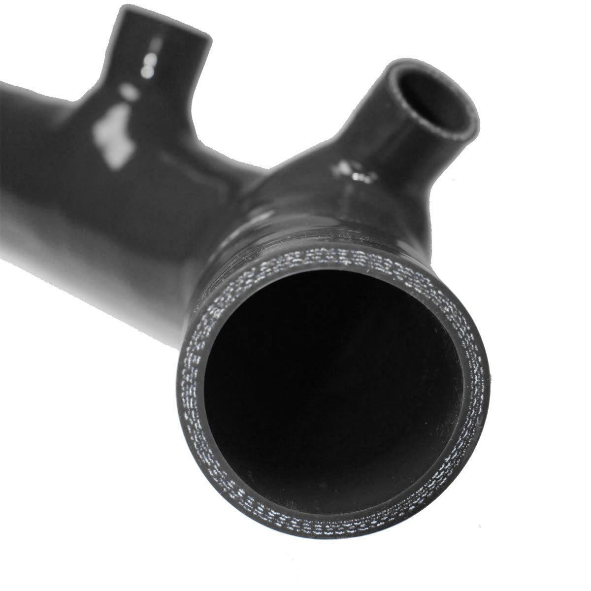 TRS OEM Location High Flow Silicone Inlet Intake Kit for BMW 135i/335i/535i/1M/Z4 07-10 (no Metal Part) (Black)