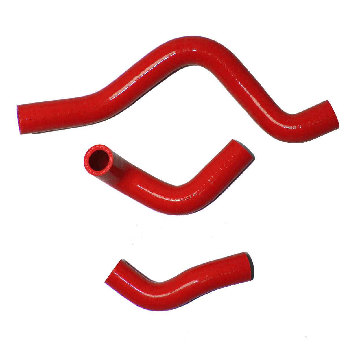 TRS Silikon-Kühlmittelschlauch-Kit für Kawasaki KX 85 100 KX85 KX100 2014-2023 (rot)