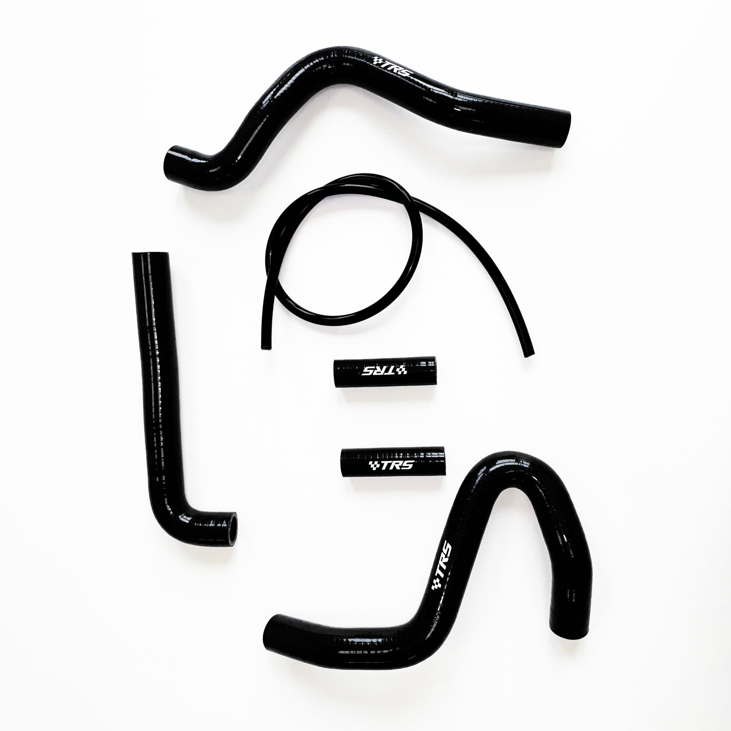 TRS Radiator Hose Kit for Dirt Bike Kawasaki KX250 94-02 (Black)