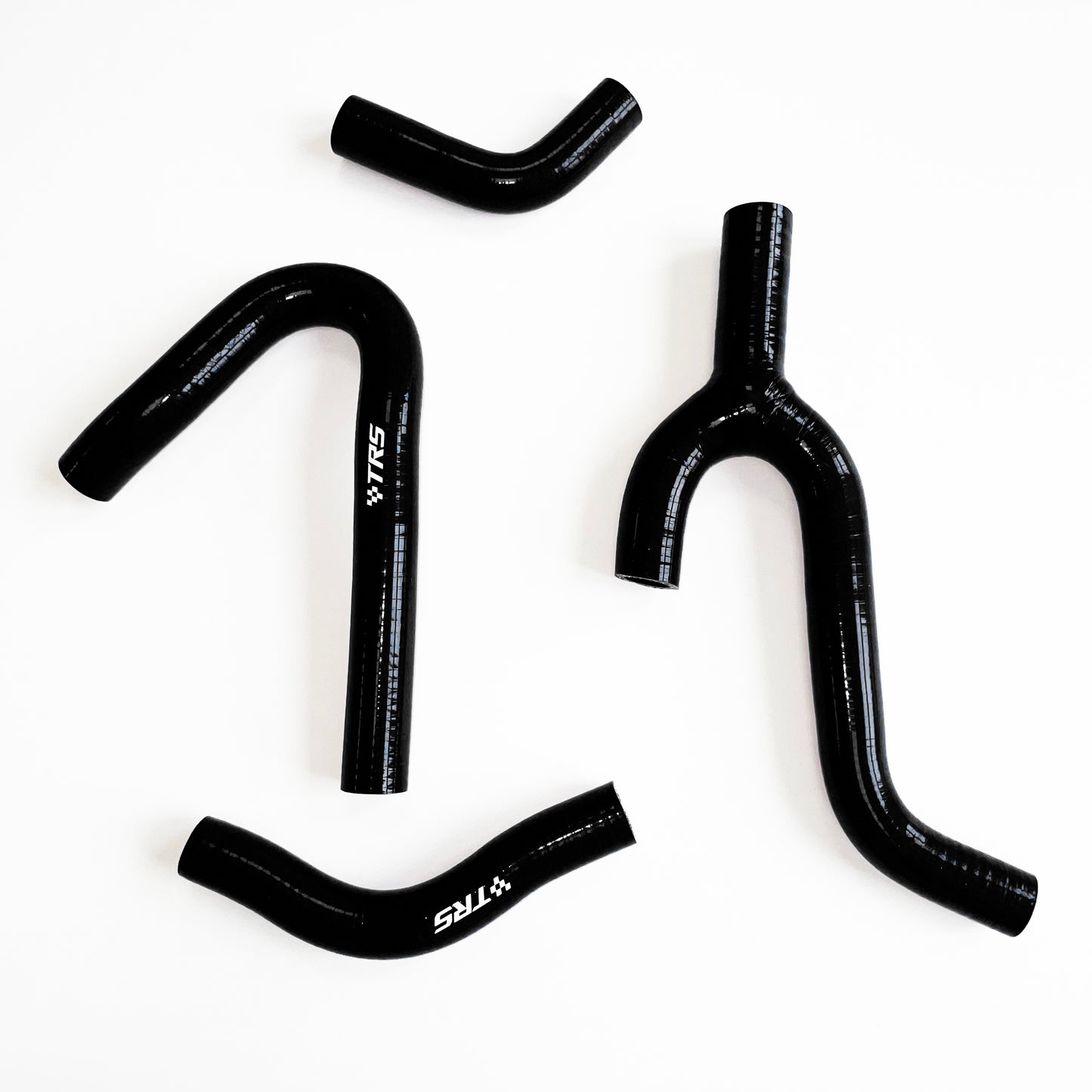 TRS Silicone Radiator Hose Kit Compatible with KTM 250 300 380 Ktm mxc 98-02 (Black)