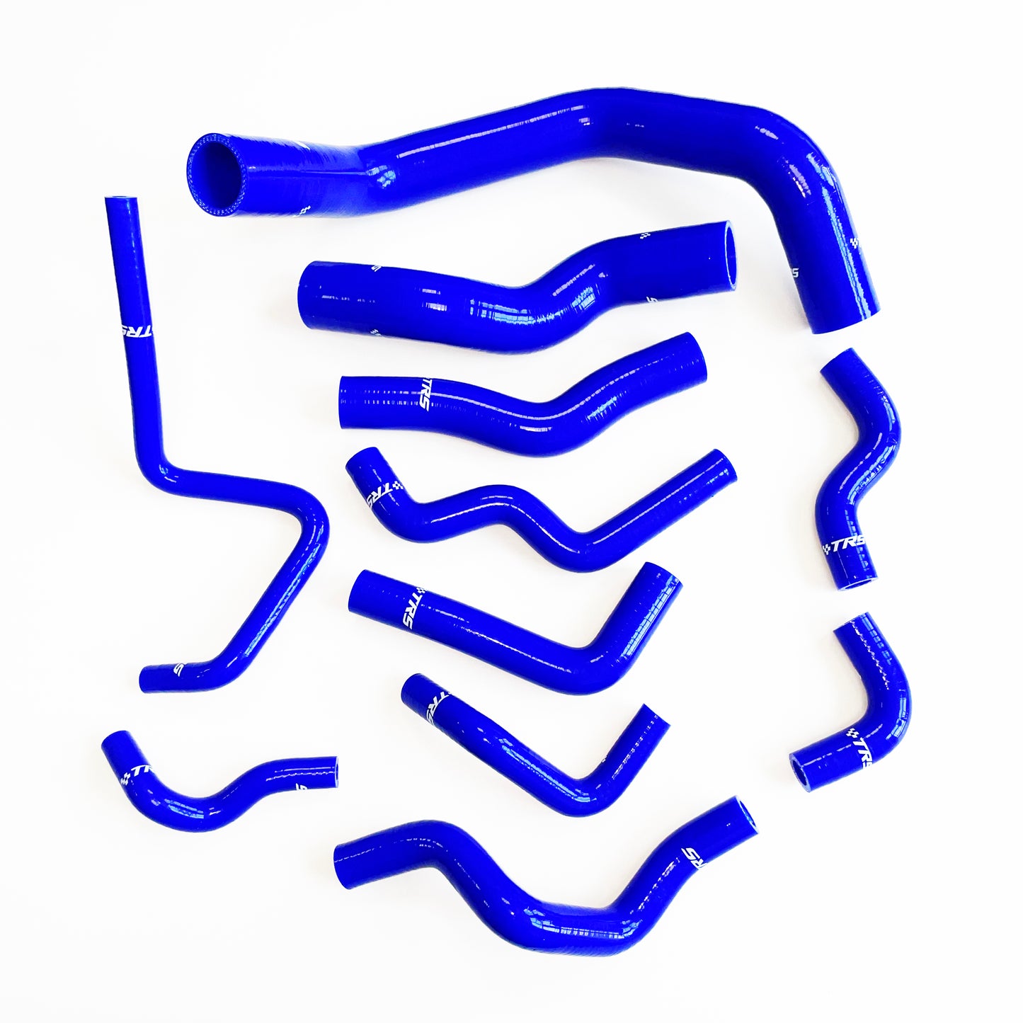 TRS Silicone Radiator Heater Hose Kit Fit for Nissan Silvia 200SX 240SX S13 S14 S15 SR20DET (Blue)