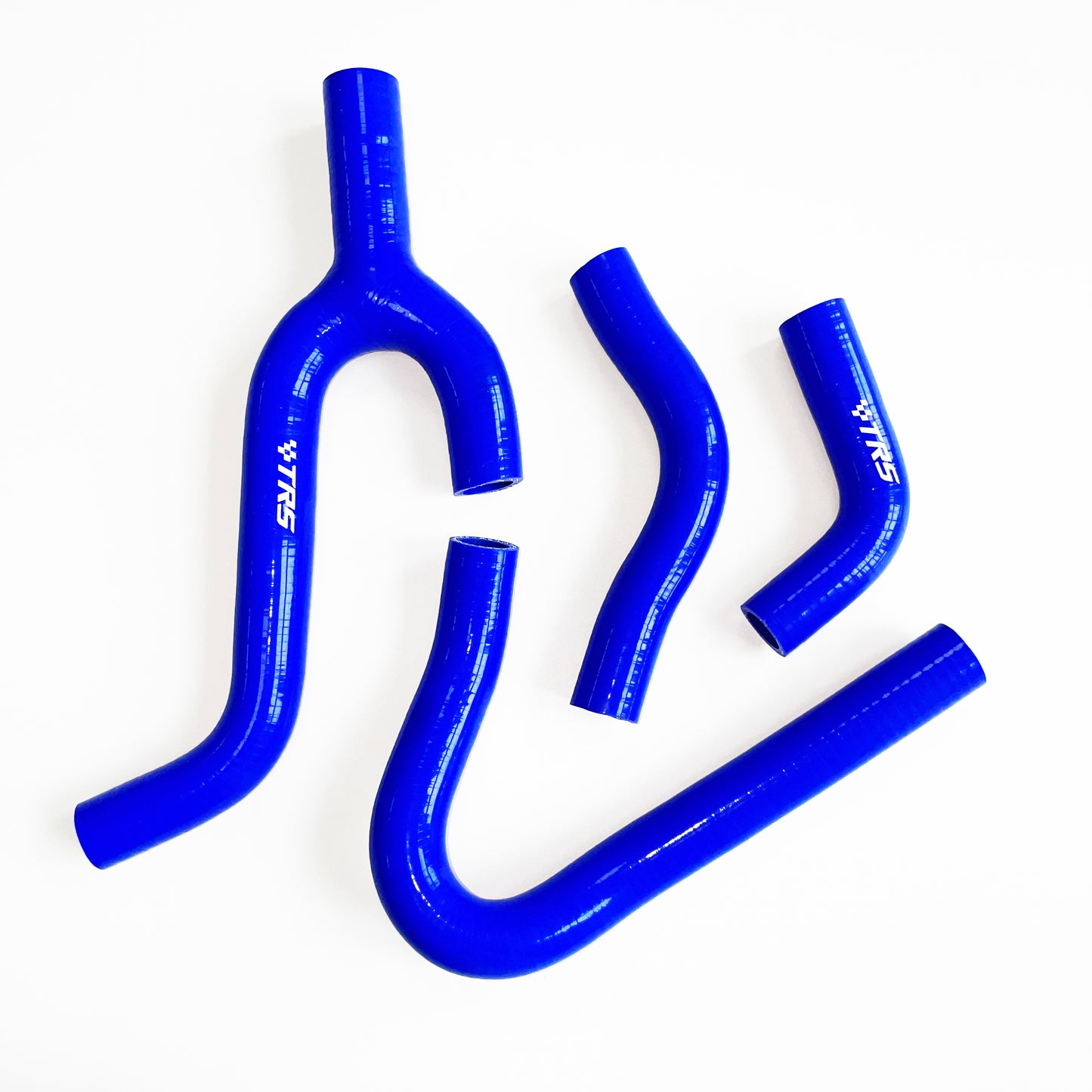 TRS Silicone Radiator Hose Kit Compatible with KTM 250 300 380 Ktm mxc 98-02 (Blue)
