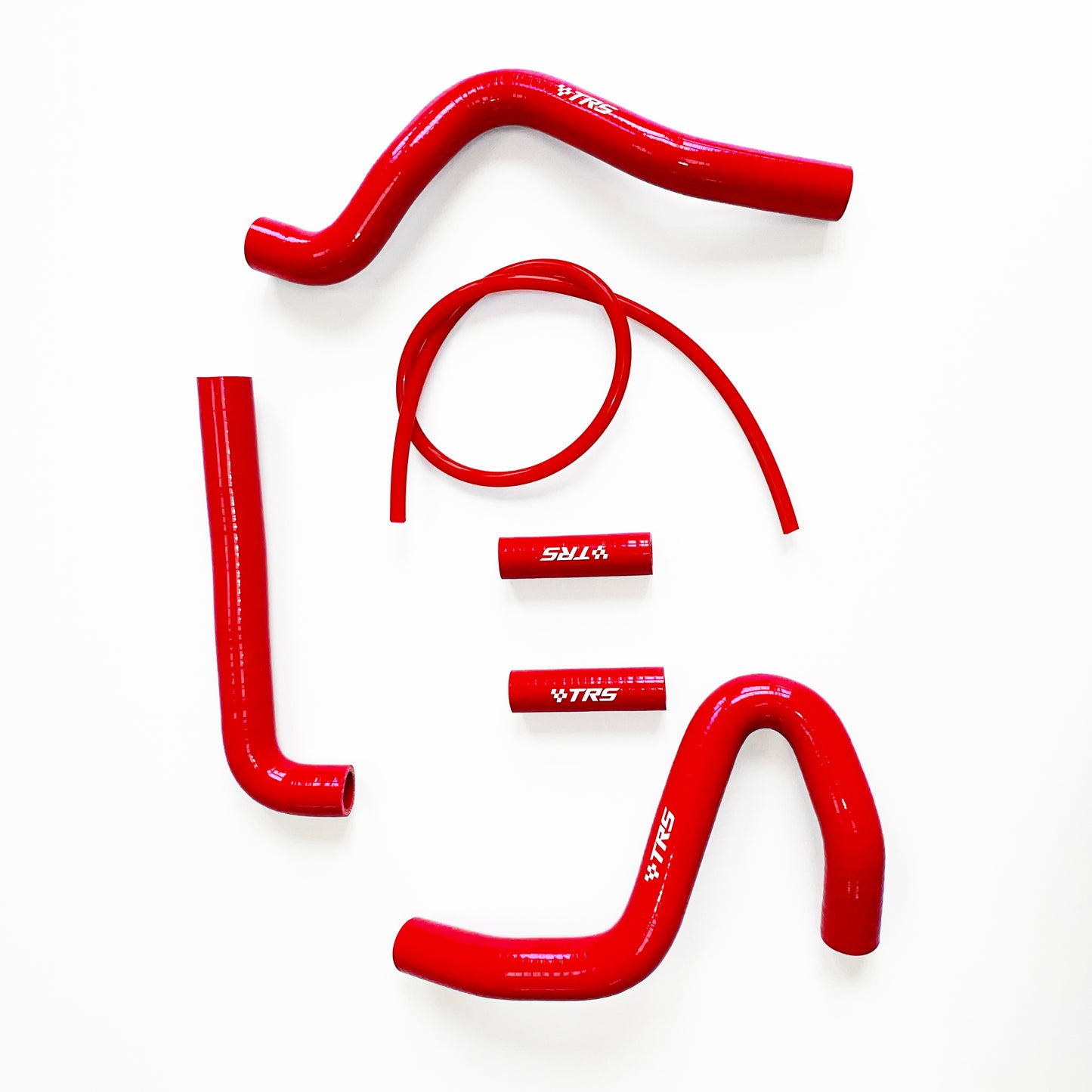 TRS Radiator Hose Kit for Dirt Bike Kawasaki KX250 94-02 (Red)