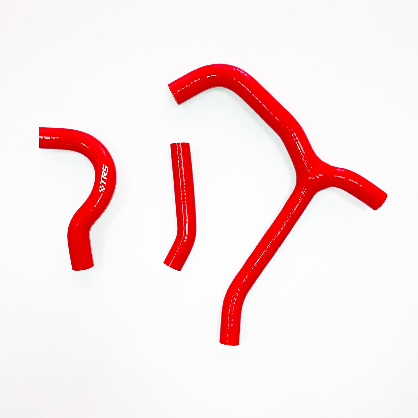 TRS Racing Silicone Radiator Coolant Y Hoses Kit Compatible With HONDA CRF250R CRF 250R 2014-2017 RED