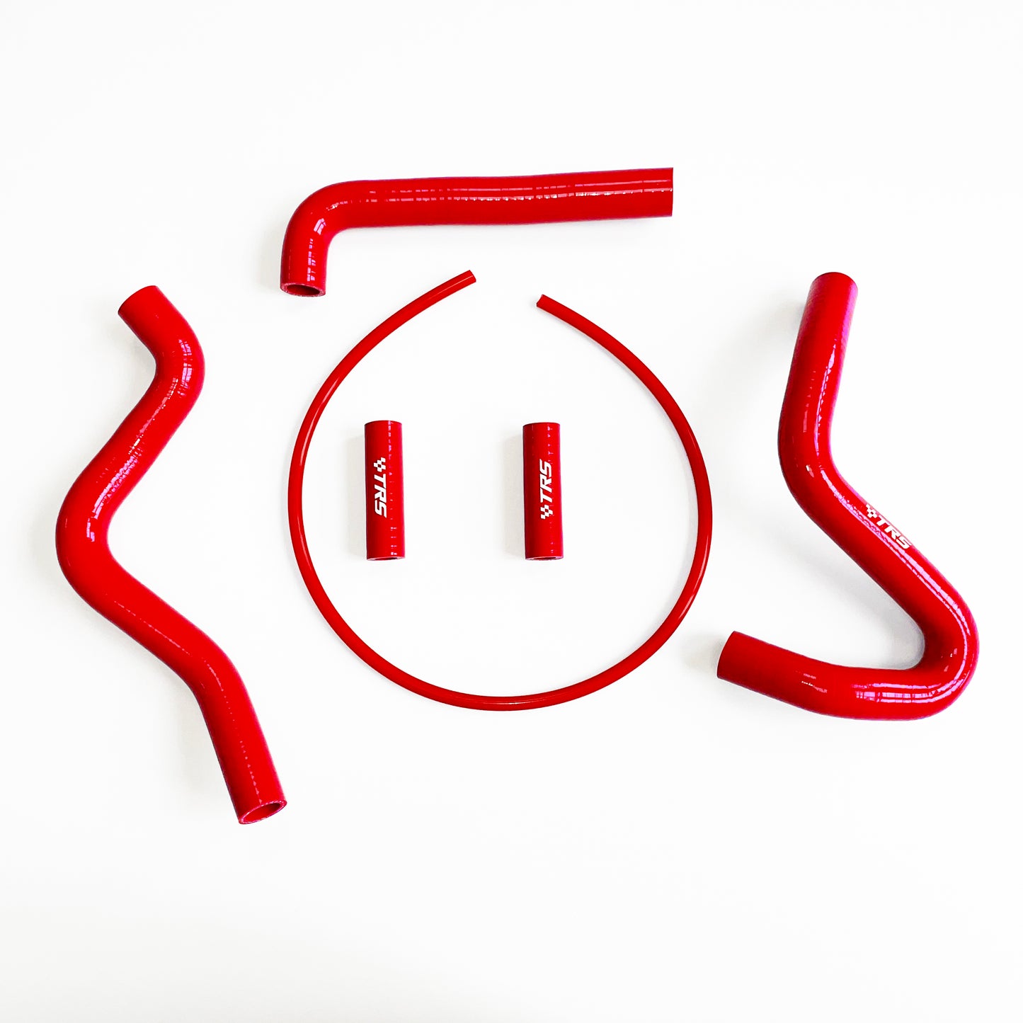 TRS Radiator Hose Kit for Dirt Bike Kawasaki KX250 94-02 (Red)