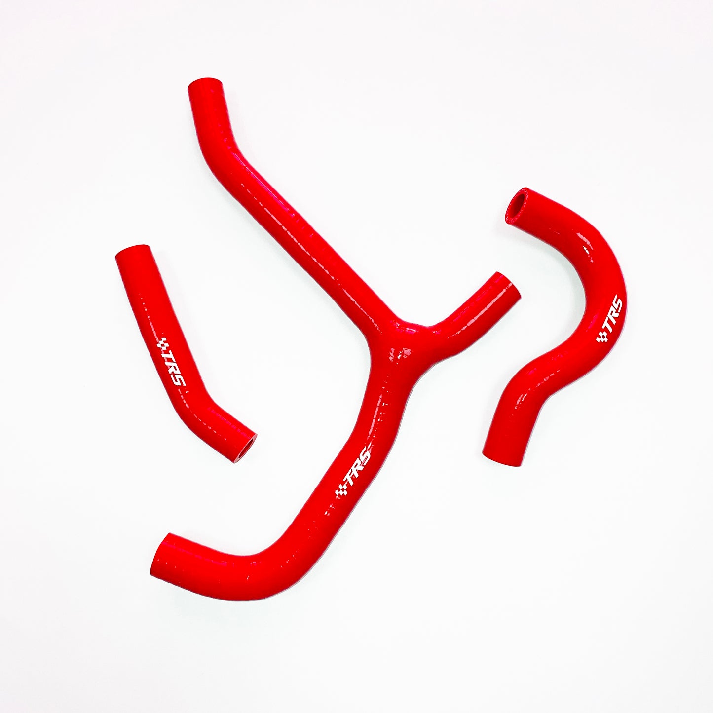 TRS Racing Silicone Radiator Coolant Y Hoses Kit Compatible With HONDA CRF250R CRF 250R 2014-2017 RED