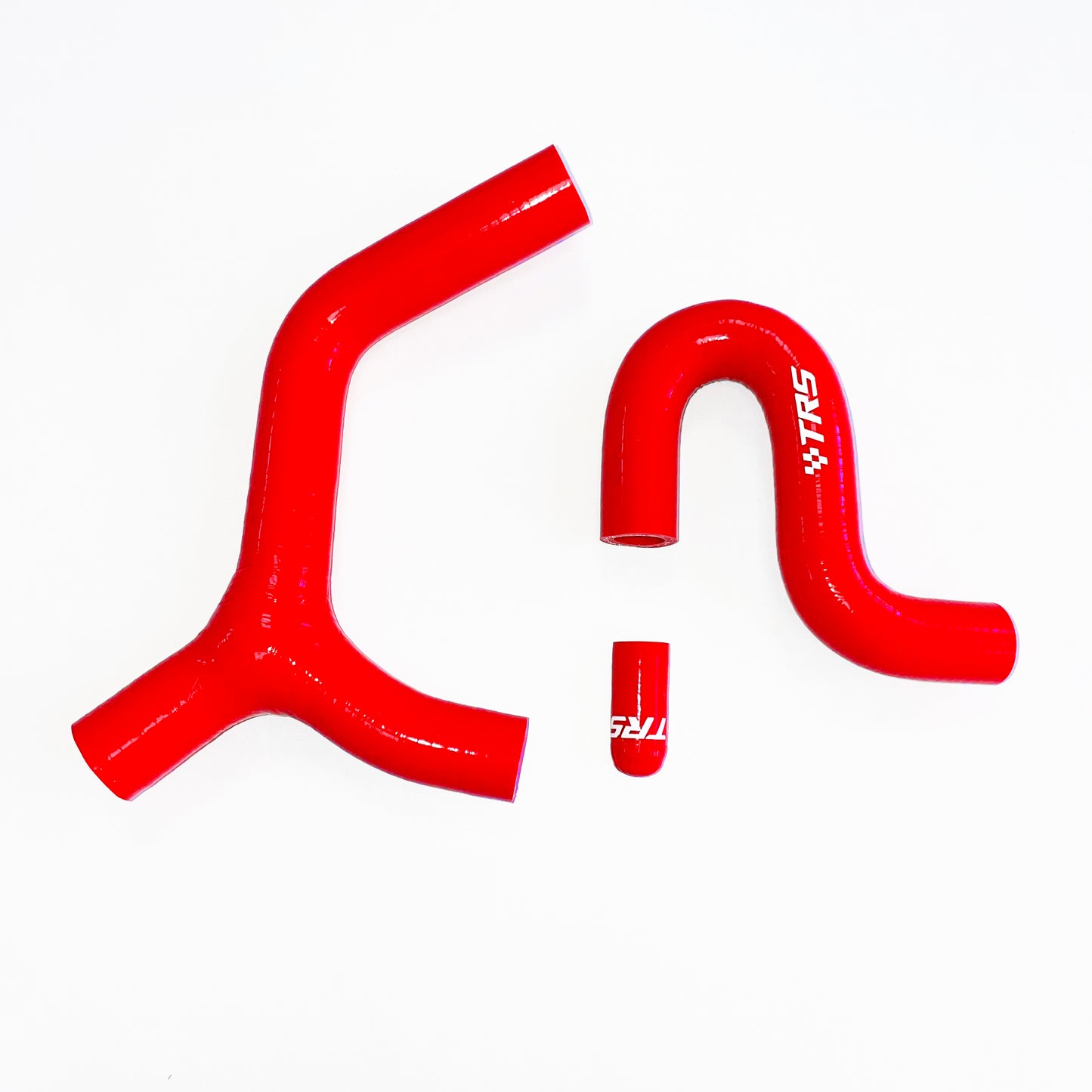 TRS Radiator Hose Kit Compatible with KTM 400 450 530 Exc XXW No-Thermo 08-11 (Red)