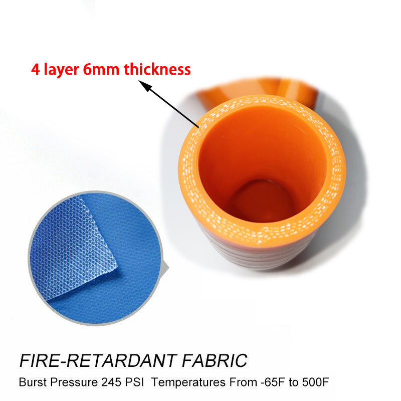 TRS Silicone Intake Inlet Hose for Audi RS4 B7 4.2 V8 (Orange)