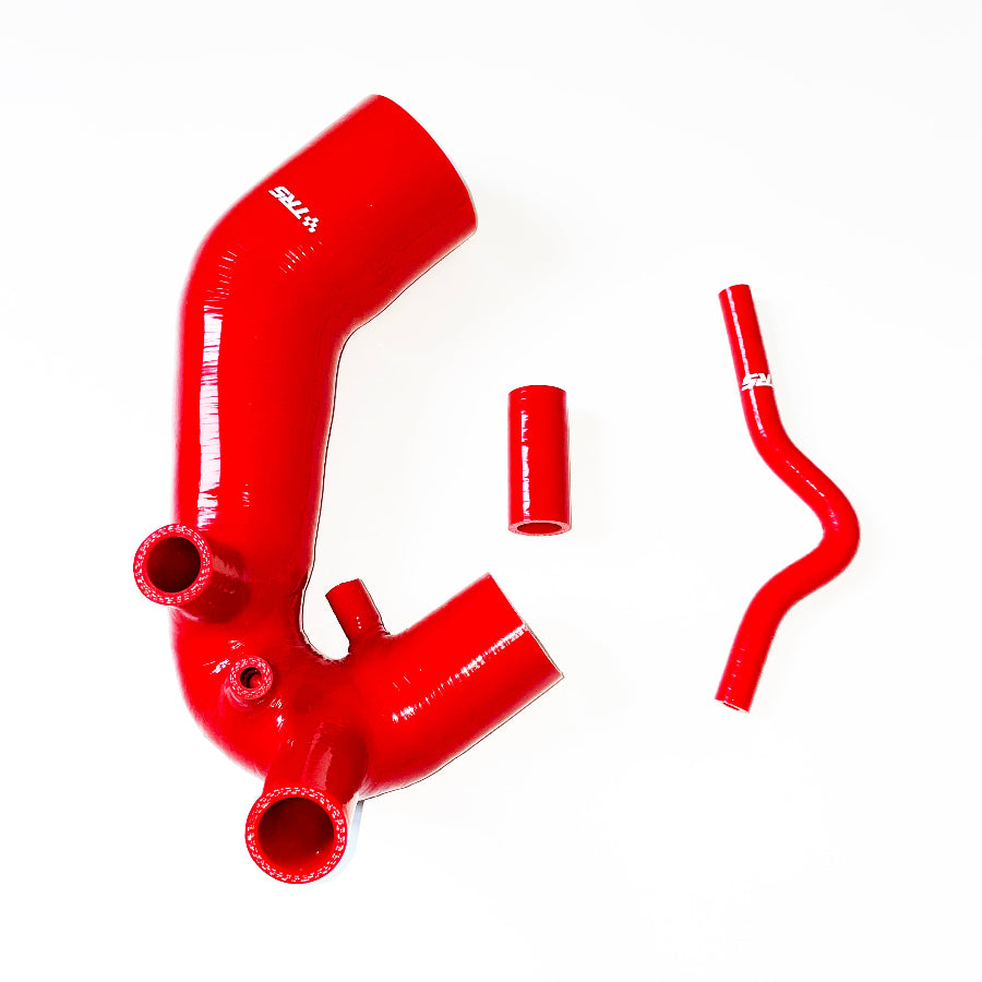 TRS Silicone Induction Air Intake Hose Pipe For Audi A4 VW Passat B5 B5.5 1.8T 1994-2005 (Red)