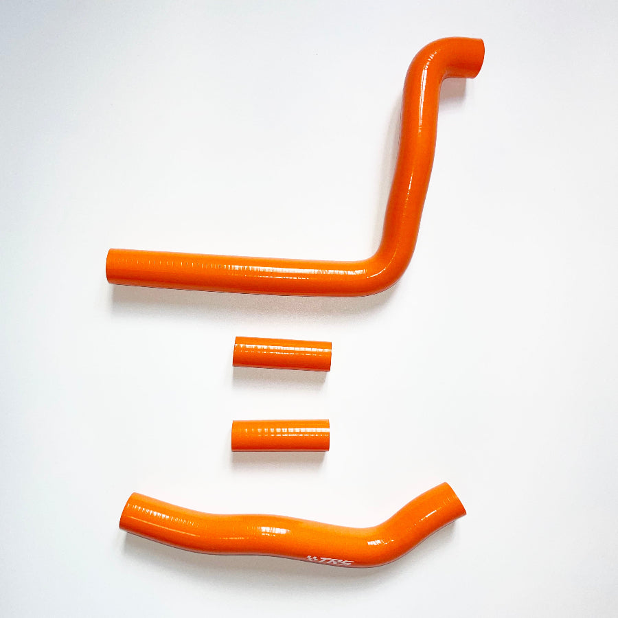 TRS Motorcycle Silicone Radiator Hose for Kawasaki KX250 2 Stroke 04-07 (Orange)