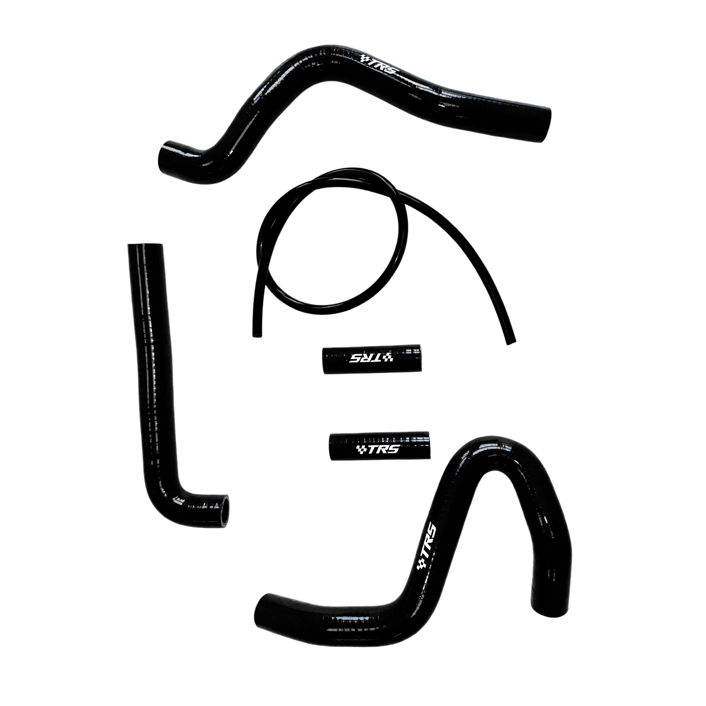 TRS Racing Silicone Radiator Hose Kit | Kawasaki KX250 1994–2002 | Black | 2-Ply 3.5mm