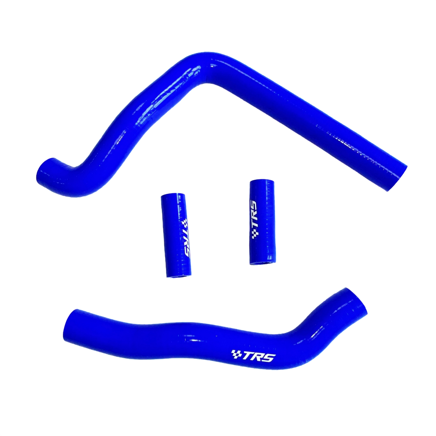 TRS Racing Silicone Radiator Hose Kit | Kawasaki KX250 2-Stroke 2004–2007 | Blue | 2-Ply 3.5mm