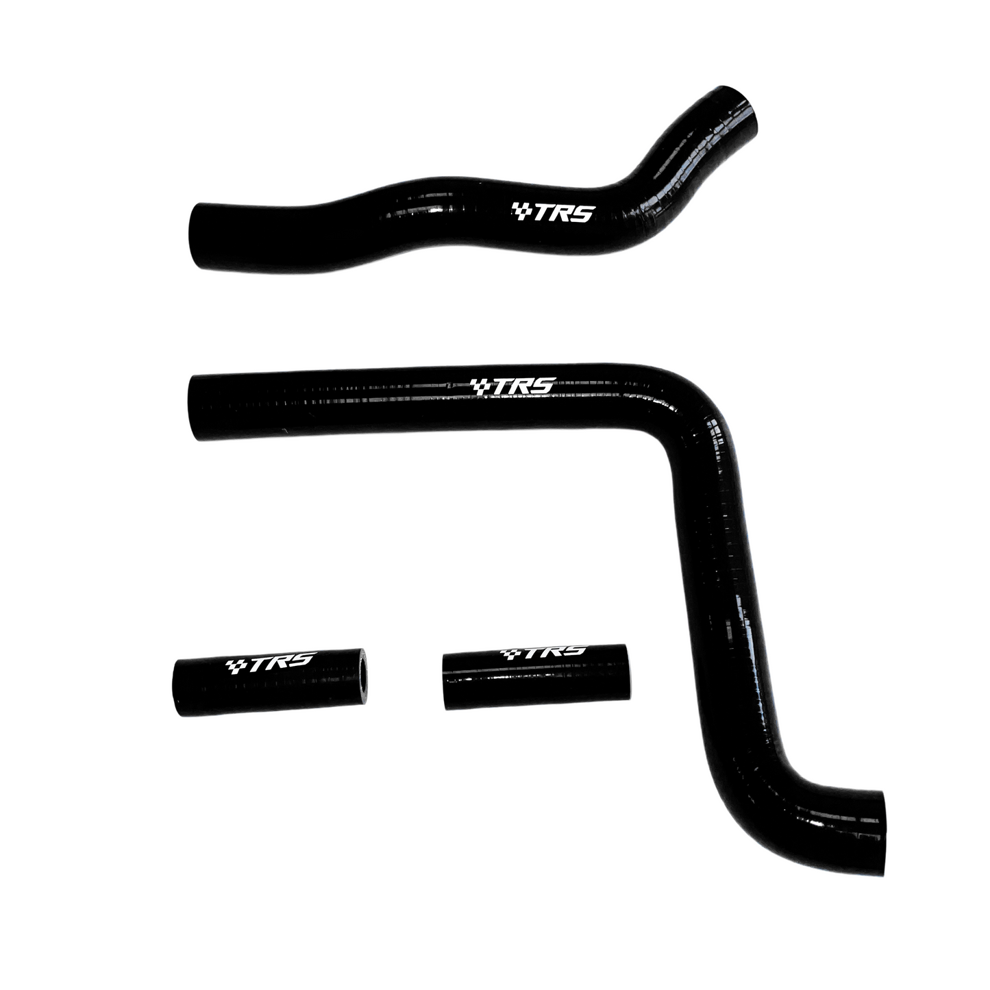 TRS Racing Silicone Radiator Hose Kit | Kawasaki KX250 2-Stroke 2004–2007 | Black | 2-Ply 3.5mm