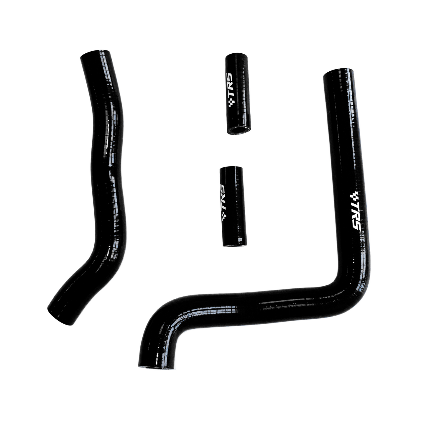 TRS Racing Silicone Radiator Hose Kit | Kawasaki KX250 2-Stroke 2004–2007 | Black | 2-Ply 3.5mm