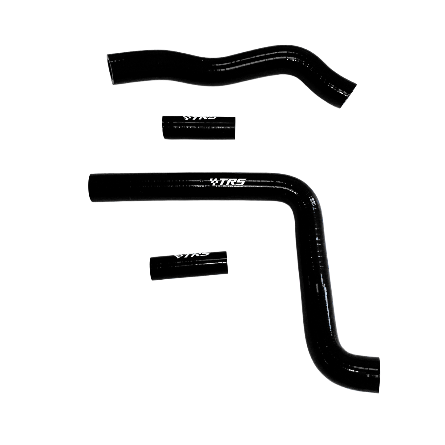 TRS Racing Silicone Radiator Hose Kit | Kawasaki KX250 2-Stroke 2004–2007 | Black | 2-Ply 3.5mm