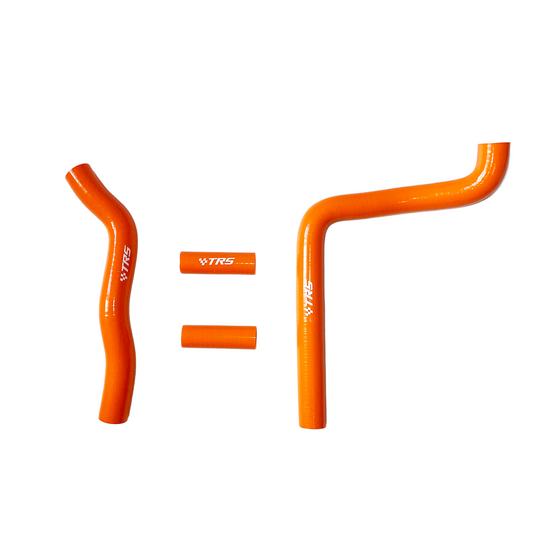 TRS Racing Silicone Radiator Hose Kit | Kawasaki KX250 2-Stroke 2004–2007 | Orange | 2-Ply 3.5mm