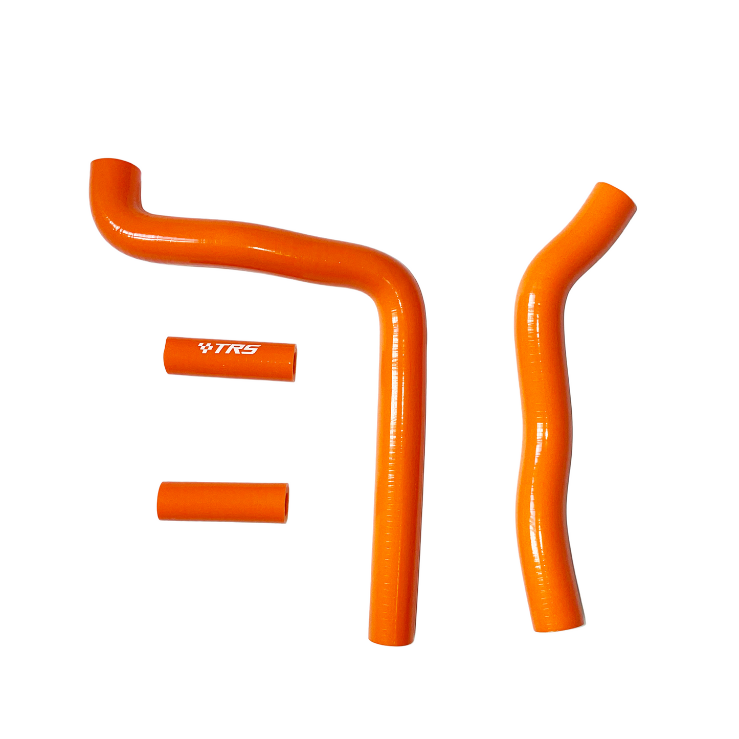 TRS Racing Silicone Radiator Hose Kit | Kawasaki KX250 2-Stroke 2004–2007 | Orange | 2-Ply 3.5mm