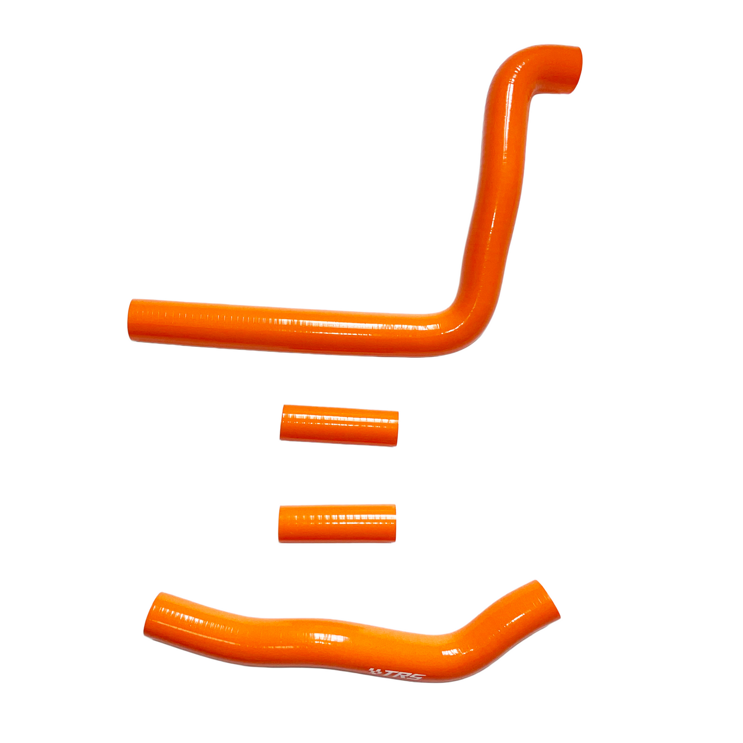 TRS Racing Silicone Radiator Hose Kit | Kawasaki KX250 2-Stroke 2004–2007 | Orange | 2-Ply 3.5mm