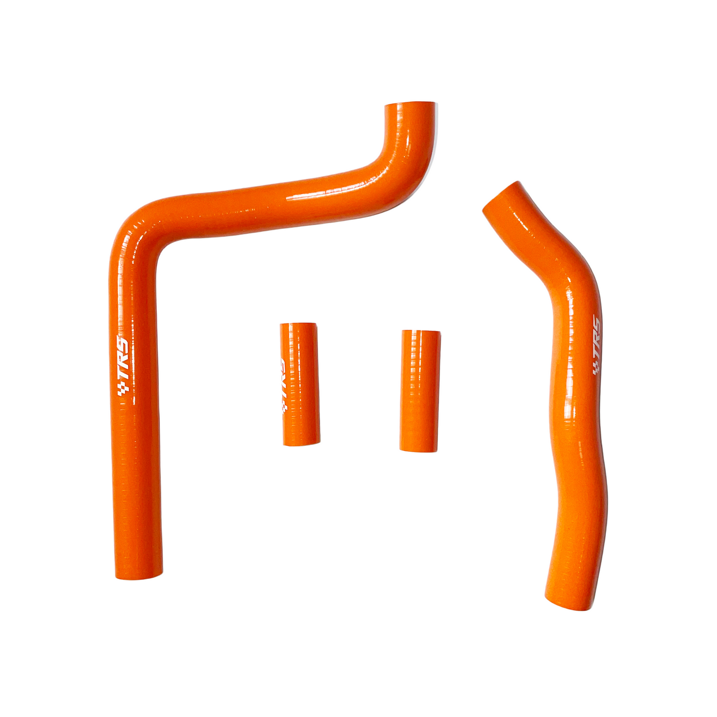 TRS Racing Silicone Radiator Hose Kit | Kawasaki KX250 2-Stroke 2004–2007 | Orange | 2-Ply 3.5mm