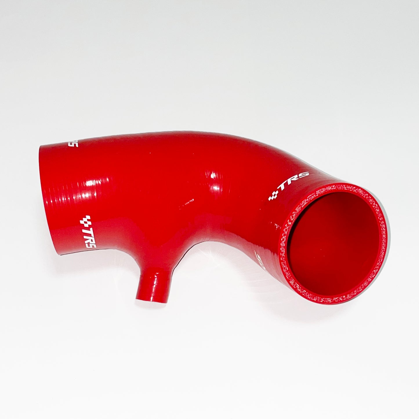 TRS Silicone Air Filter Upper Intake Duct Hose Compatible With Mini Cooper S R52 R53 02-08 (Red)
