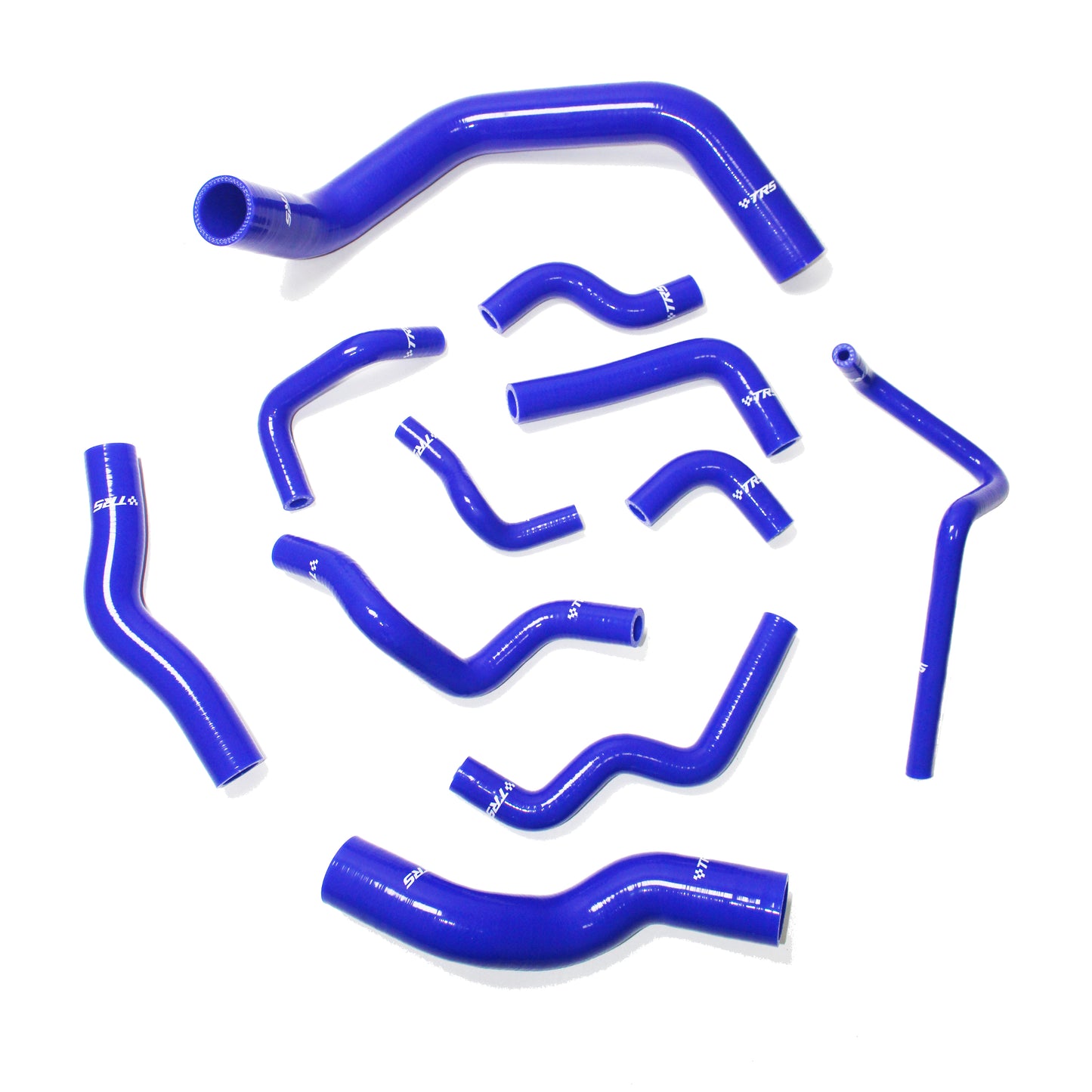 TRS Silicone Radiator Heater Hose Kit Fit for Nissan Silvia 200SX 240SX S13 S14 S15 SR20DET (Blue)