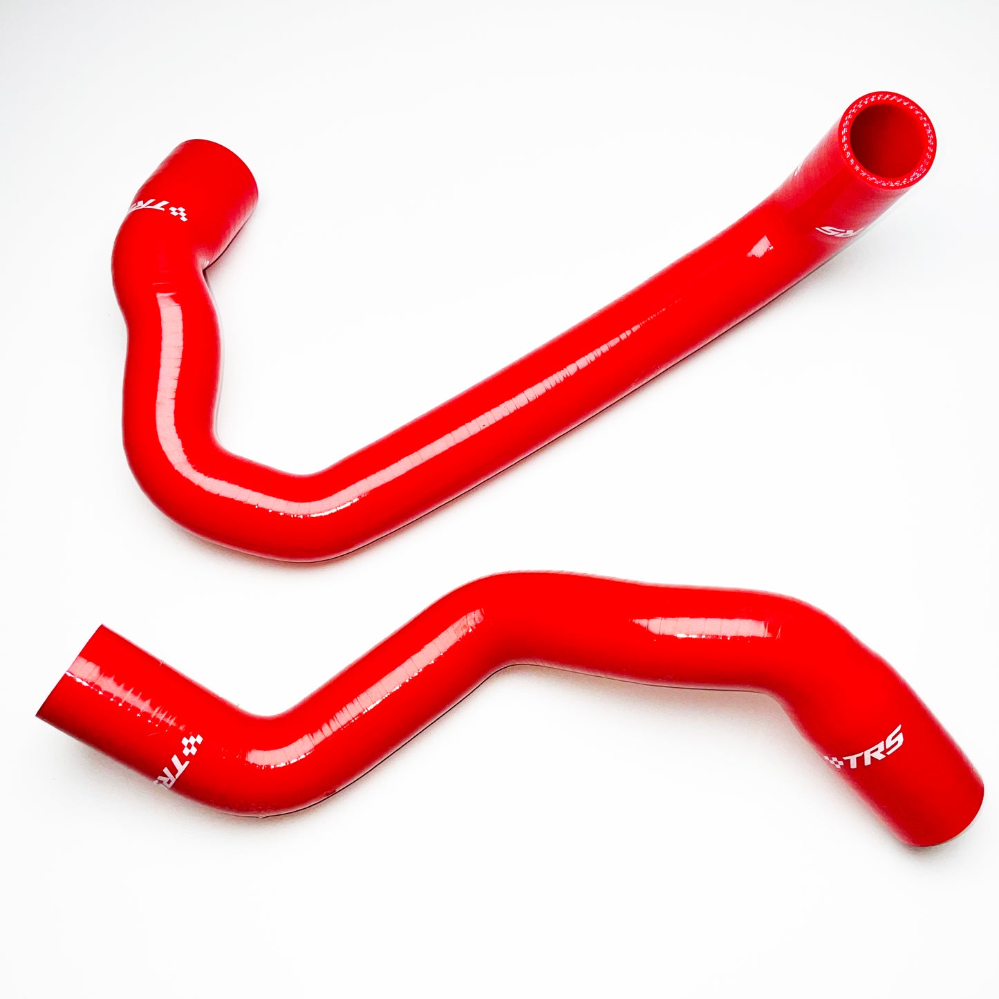 TRS Silicone Radiator Hose Kit Compatible with Ford Fiesta Mk7 ST180 ST200 2013-2017 (RED)