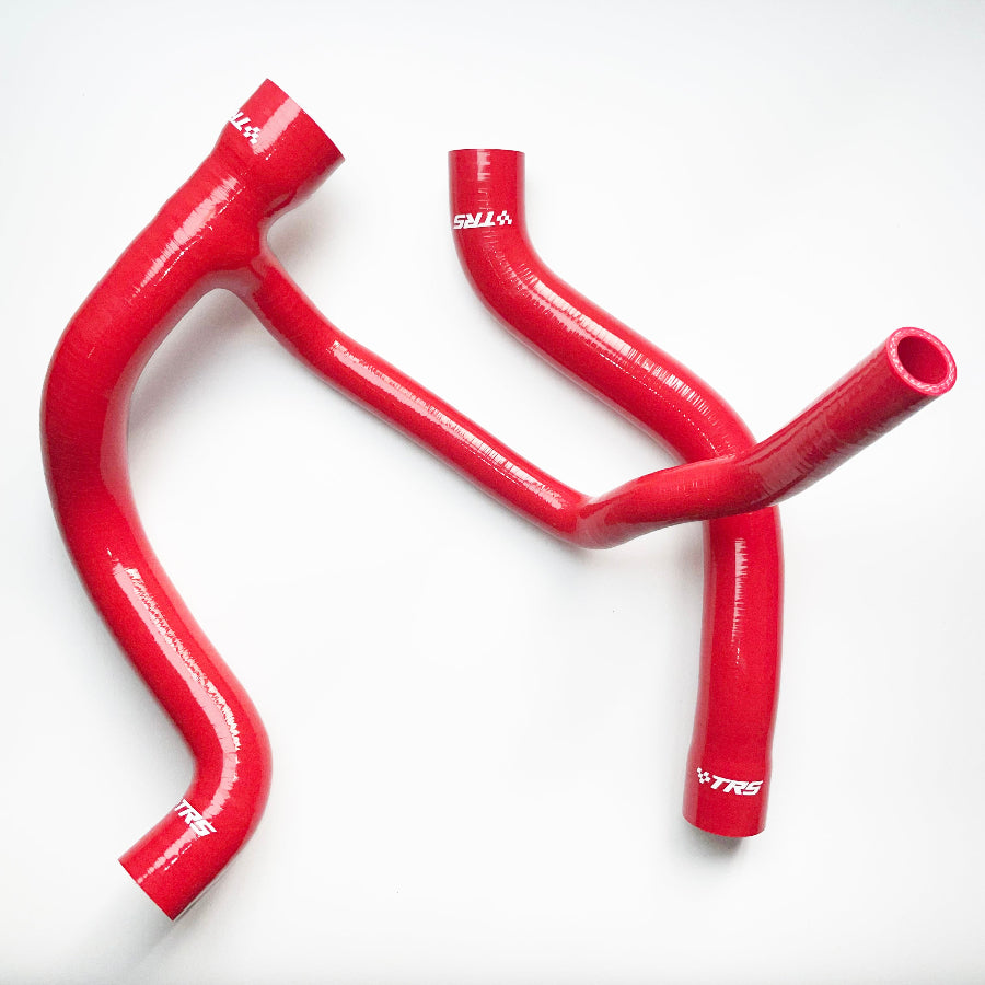 TRS Silicone Coolant Hose Set Compatible with Alfa Romeo GTV Spider V6 3.0 & 3.2 24v Engines (Red)