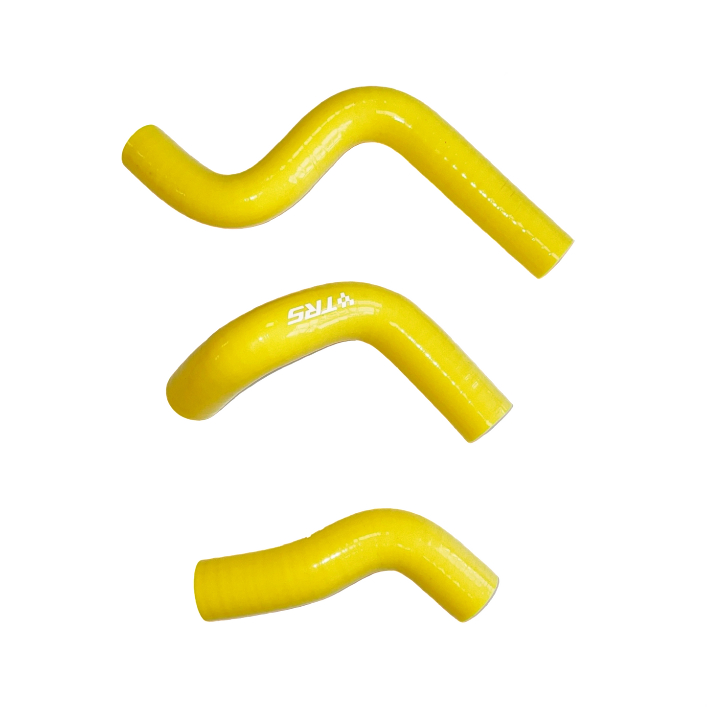 TRS Racing Silicone Radiator Hose Kit | Kawasaki KX85 KX100 2014–2023 | Yellow | Full Kit