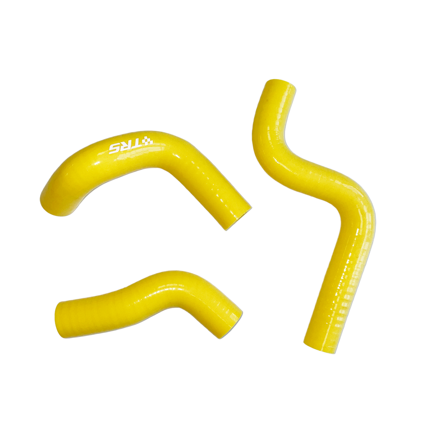 TRS Racing Silicone Radiator Hose Kit | Kawasaki KX85 KX100 2014–2023 | Yellow | Full Kit