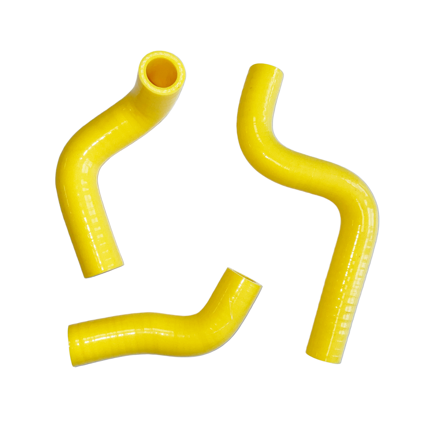 TRS Racing Silicone Radiator Hose Kit | Kawasaki KX85 KX100 2014–2023 | Yellow | Full Kit