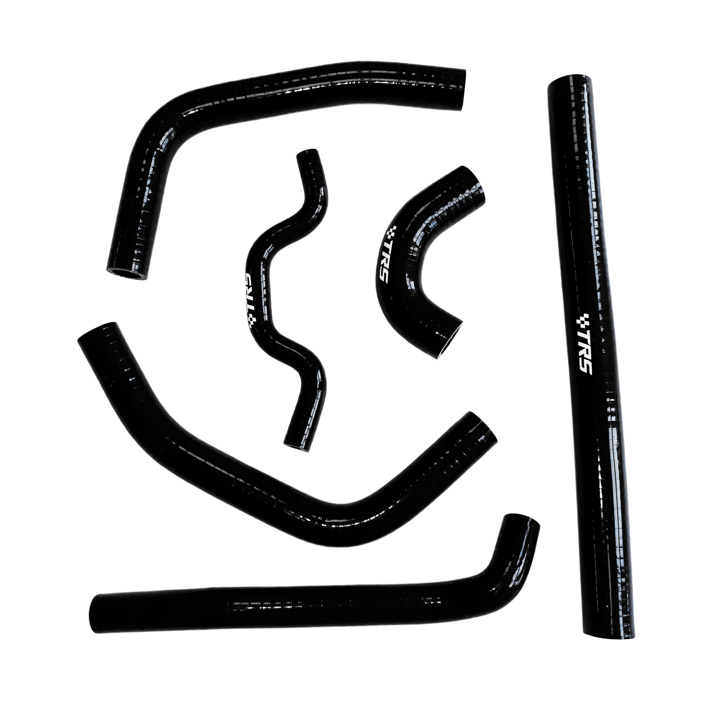 TRS Racing Silicone Radiator Hose Kit | Kawasaki KX250F KXF250 2009–2016 | Black | 2-Ply 3.5mm