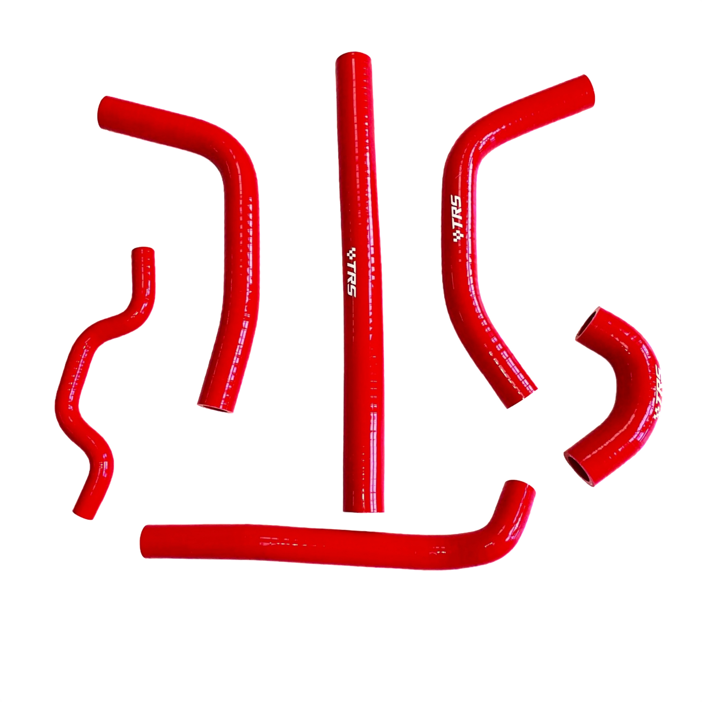 TRS Racing Silicone Radiator Hose Kit | Kawasaki KX250F KXF250 2009–2016 | Red | 2-Ply 3.5mm