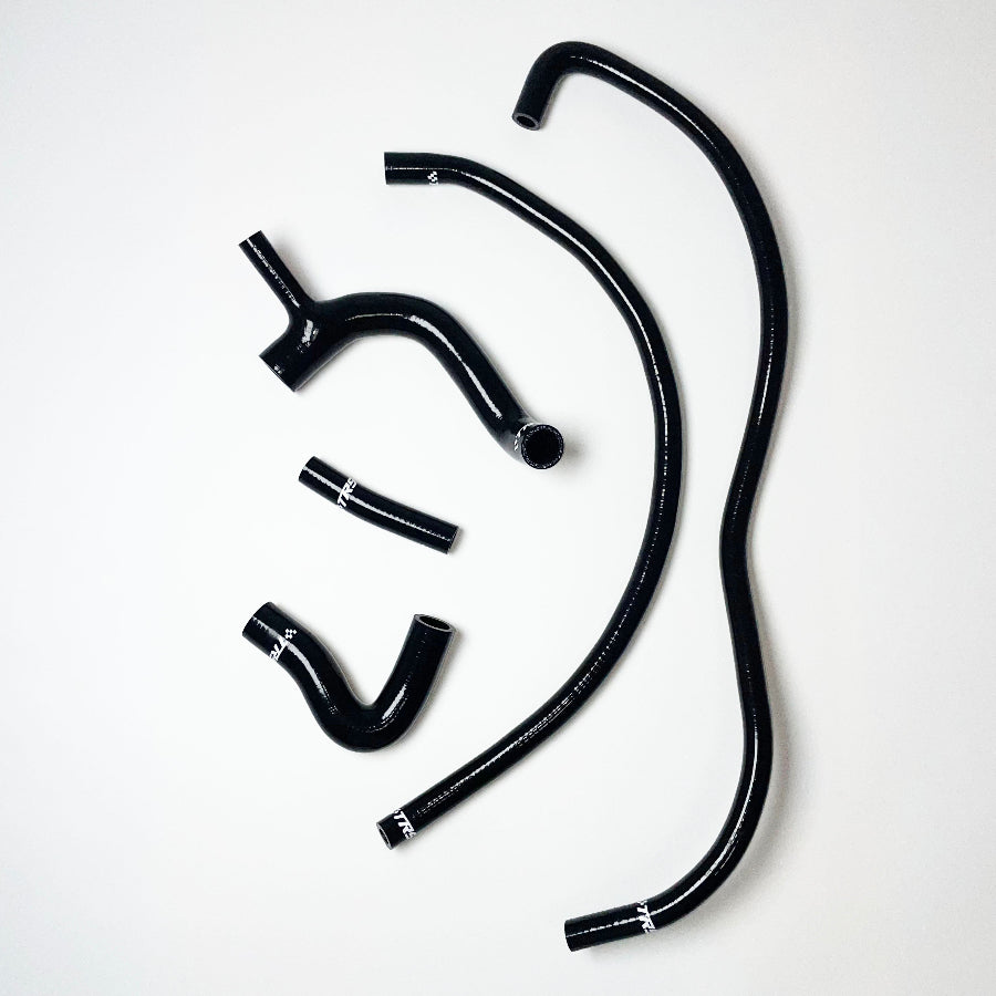 TRS Silicone Radiator Heater Hose kit for Austin Rover Mini Cooper S 1275 GT 60-90 (Black)