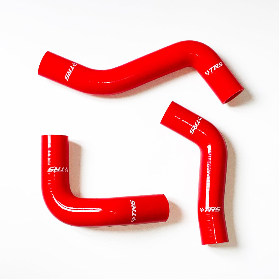 TRS Silicone Radiator Hose for Mazda Roadstar MX-5 Miata 1.6L 1600CC 1990-1993 (Red)