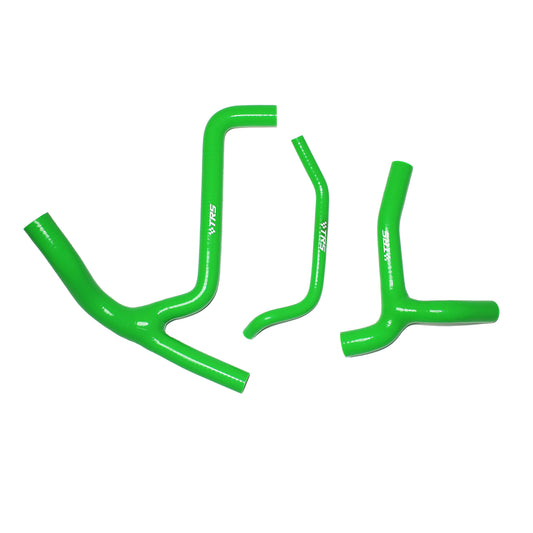 TRS Silicone Radiator Hose Kit for Kawasaki KXF450 KX450F 2009 2010 2011 (Green)