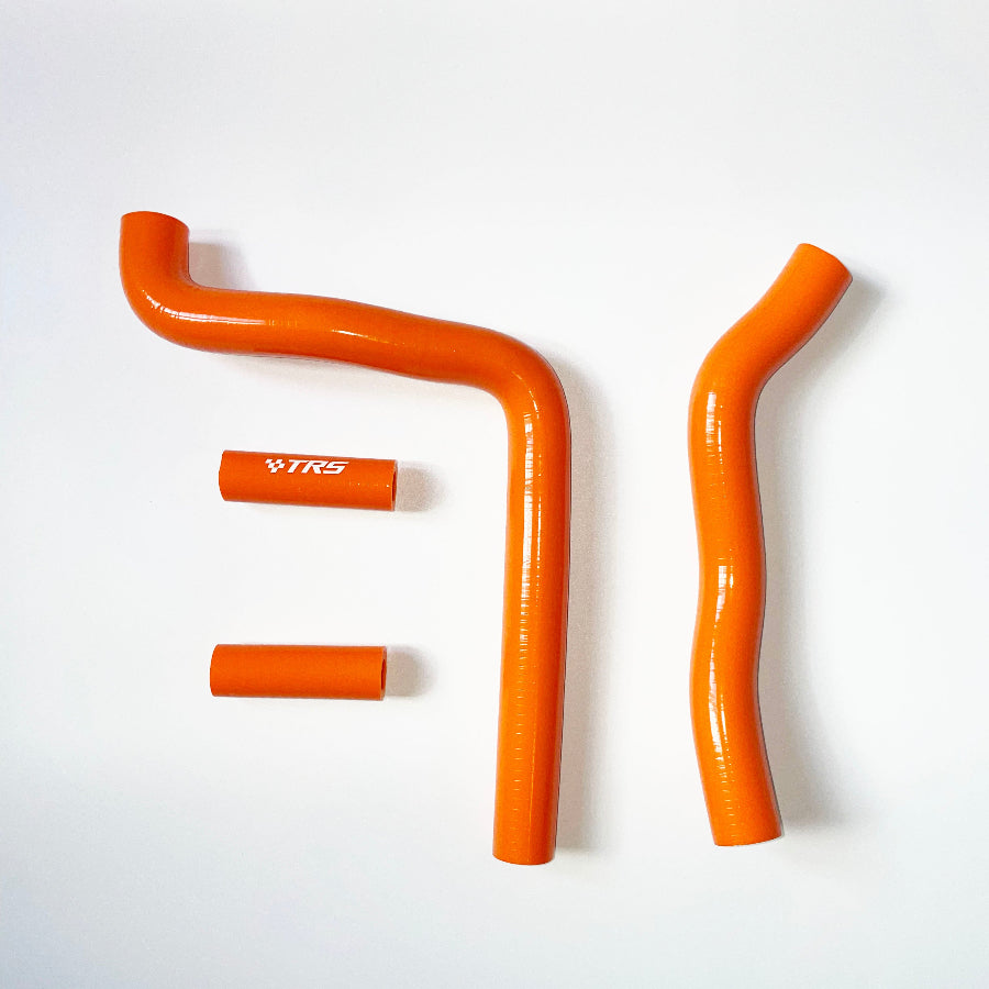 TRS Motorcycle Silicone Radiator Hose for Kawasaki KX250 2 Stroke 04-07 (Orange)