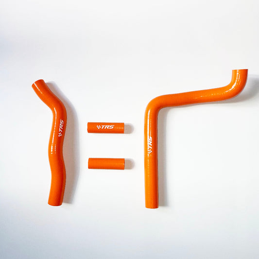 TRS Motorcycle Silicone Radiator Hose for Kawasaki KX250 2 Stroke 04-07 (Orange)
