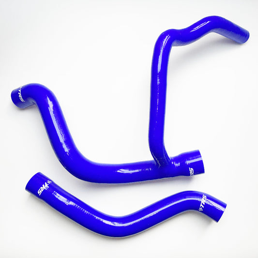TRS Silicone Coolant Hose Set Compatible with Alfa Romeo GTV Spider V6 3.0 & 3.2 24v Engines (Blue)