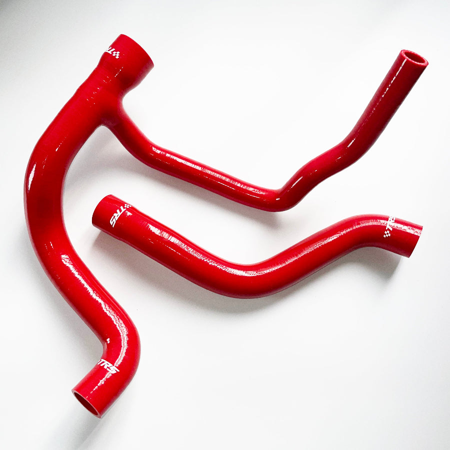 TRS Silicone Coolant Hose Set Compatible with Alfa Romeo GTV Spider V6 3.0 & 3.2 24v Engines (Red)