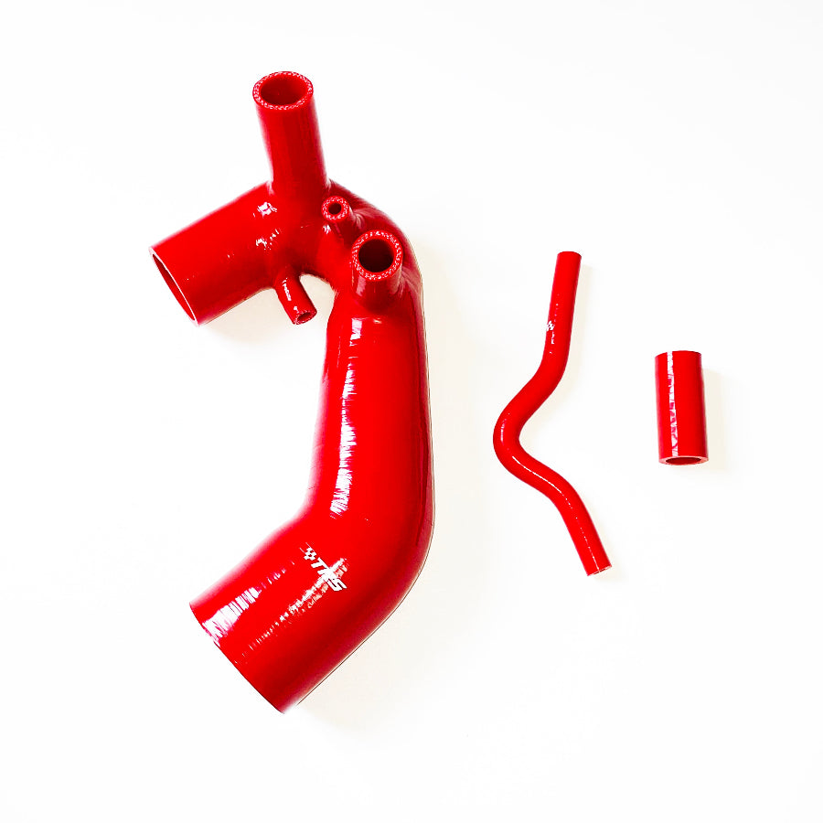 TRS Silicone Induction Air Intake Hose Pipe For Audi A4 VW Passat B5 B5.5 1.8T 1994-2005 (Red)