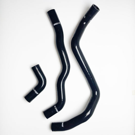 TRS Silicone Radiator Coolant Hose for Honda FIT Jazz GD1 GD3 L13 L15 2004-2008 (Black)