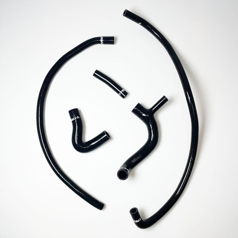 TRS Silicone Radiator Heater Hose kit for Austin Rover Mini Cooper S 1275 GT 60-90 (Black)