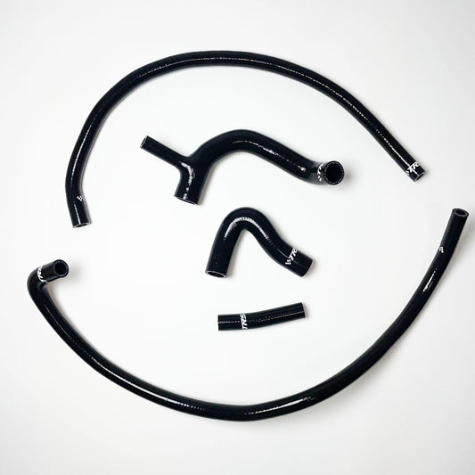 TRS Silicone Radiator Heater Hose kit for Austin Rover Mini Cooper S 1275 GT 60-90 (Black)
