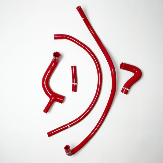 TRS Silicone Radiator Heater Hose kit for Austin Rover Mini Cooper S 1275 GT 60-90 (Red)
