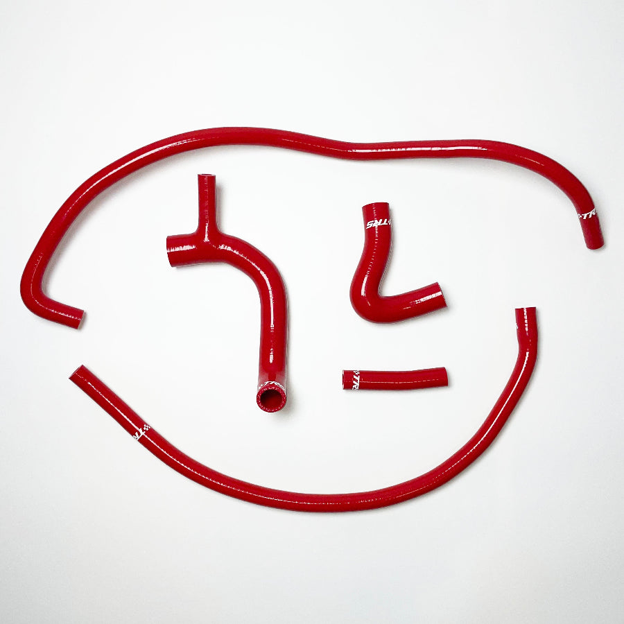 TRS Silicone Radiator Heater Hose kit for Austin Rover Mini Cooper S 1275 GT 60-90 (Red)