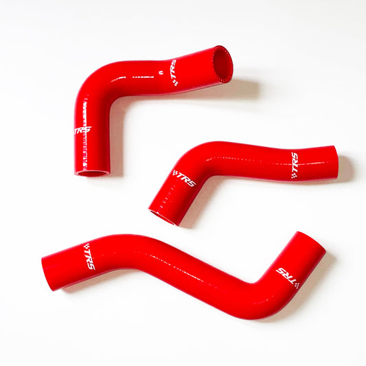 TRS Silicone Radiator Hose for Mazda Roadstar MX-5 Miata 1.6L 1600CC 1990-1993 (Red)